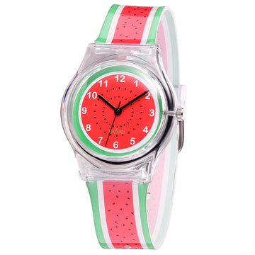 Girls Teens Analog Watch - Watermelon