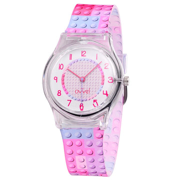 Girls Teens Analog Watch - Bricks