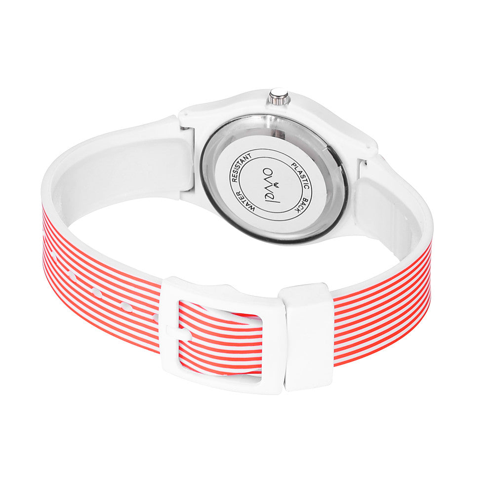 Girls Teens Red & White Stripes