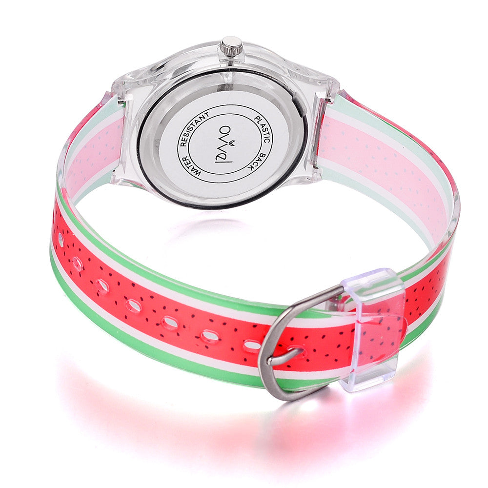 Girls Teens Analog Watch - Watermelon