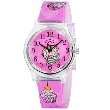 Girls Teen Analog Watch - Cupcakes