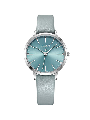 Women and Teen Analog Watch with Genuine Leather Band