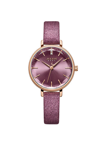 Women and Teen Analog Watch with Genuine Leather Band