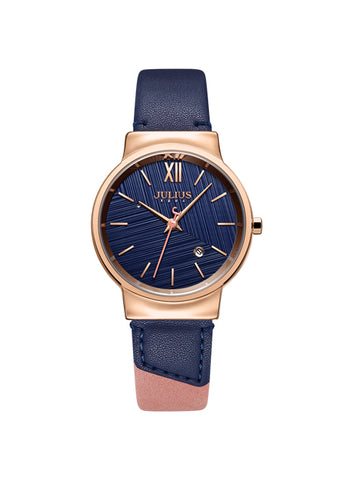 Women and Teen Analog Watch with Genuine Leather Band