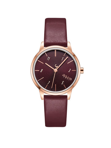 Women and Teen Analog Watch with Genuine Leather Band