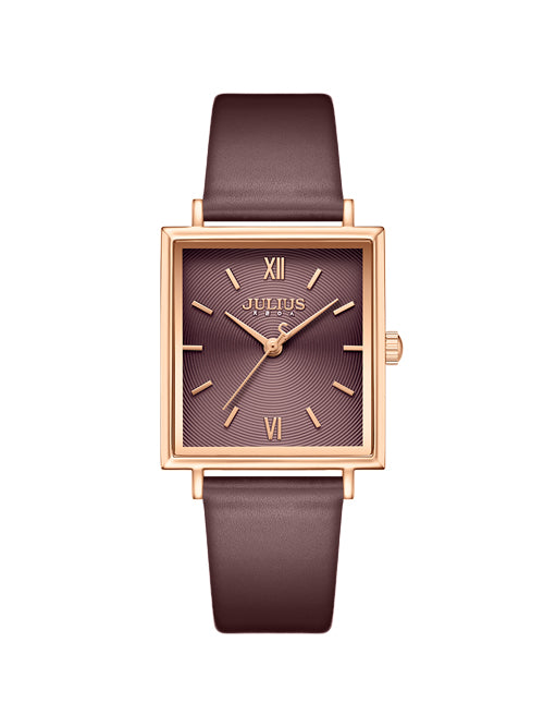 Women and Teen Analog Watch with Genuine Leather Band