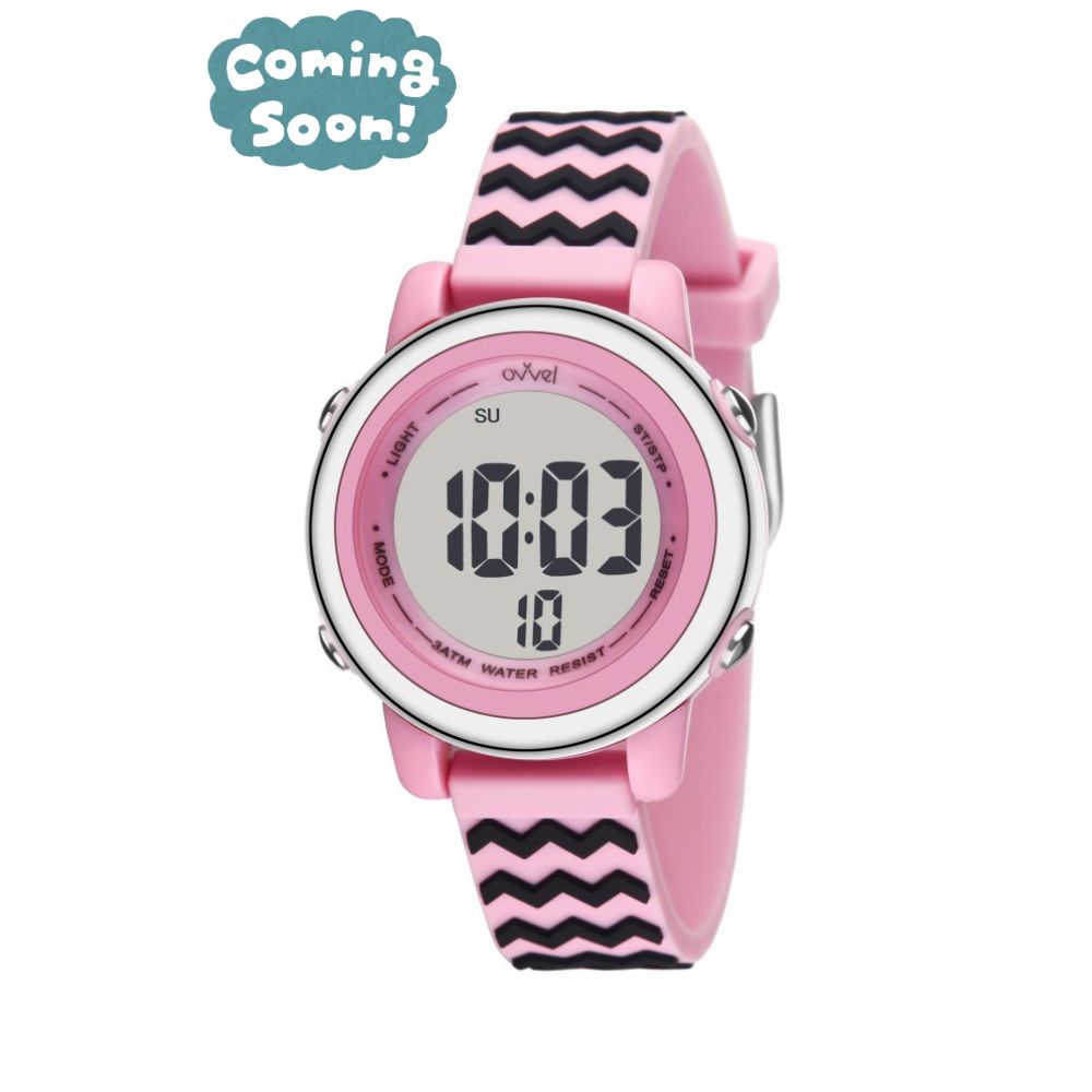 Girls Digital Sports Watch with many features - Carnation Waves