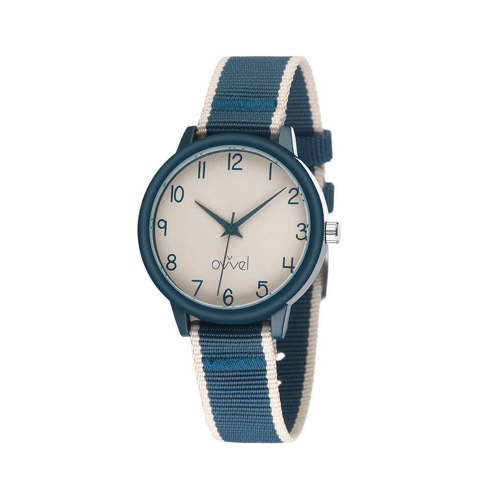 Girls Teens Ribbon Band Watch - Teal