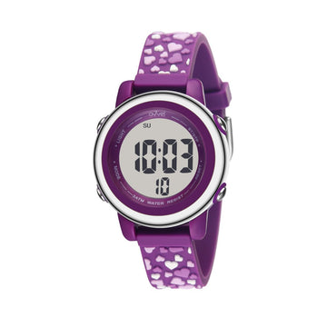 Girls Digital Sports Watch with many features - Plum Passion