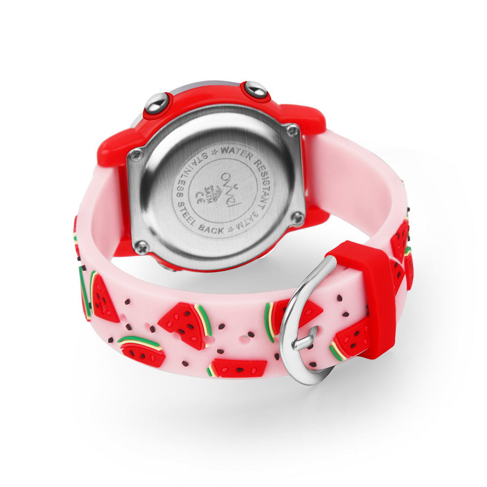 Girls Digital Sports Watch with many features - Watermelon Sprinkle