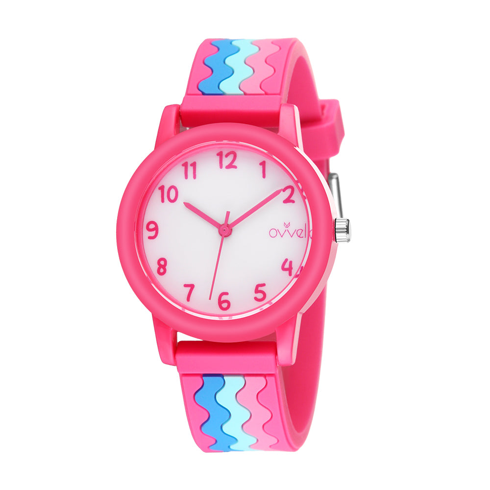 Girls Kids Teens Analog watch - Pinky Ripple