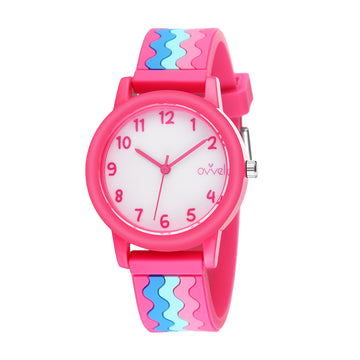 Girls Kids Teens Analog watch - Pinky Ripple