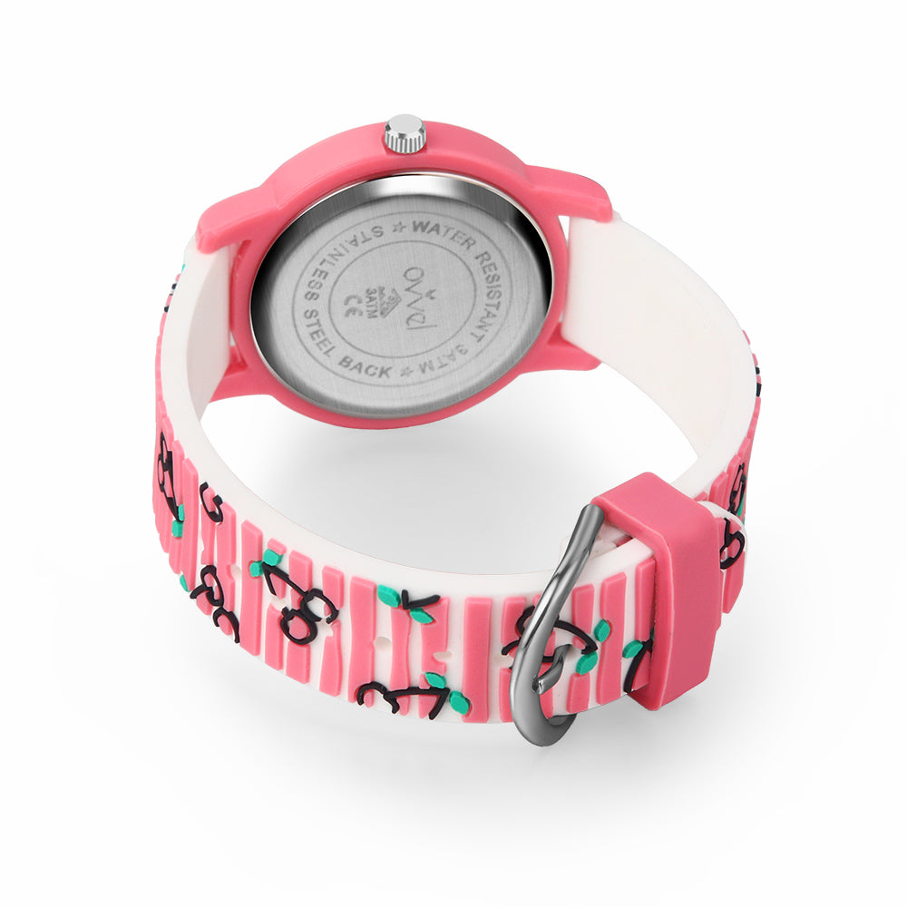 Girls Digital Sports Watch with many features - Stripey Cherry