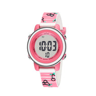 Girls Digital Sports Watch with many features - Stripey Cherry