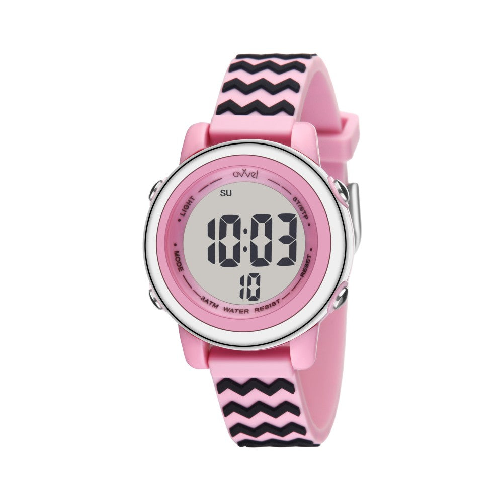 Girls Digital Sports Watch with many features - Carnation Waves