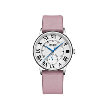 Women, Teen, Girls Analog Watch with Pink Genuine Leather Band  - Gift Box Included