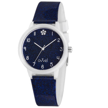 Girls Teens Denim Analog Watch