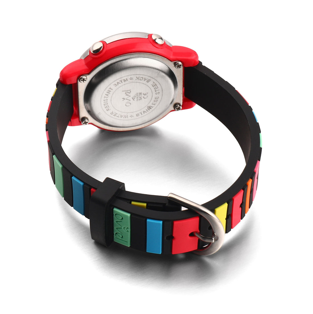 Girls Digital Sports Watch with many features - Stripes